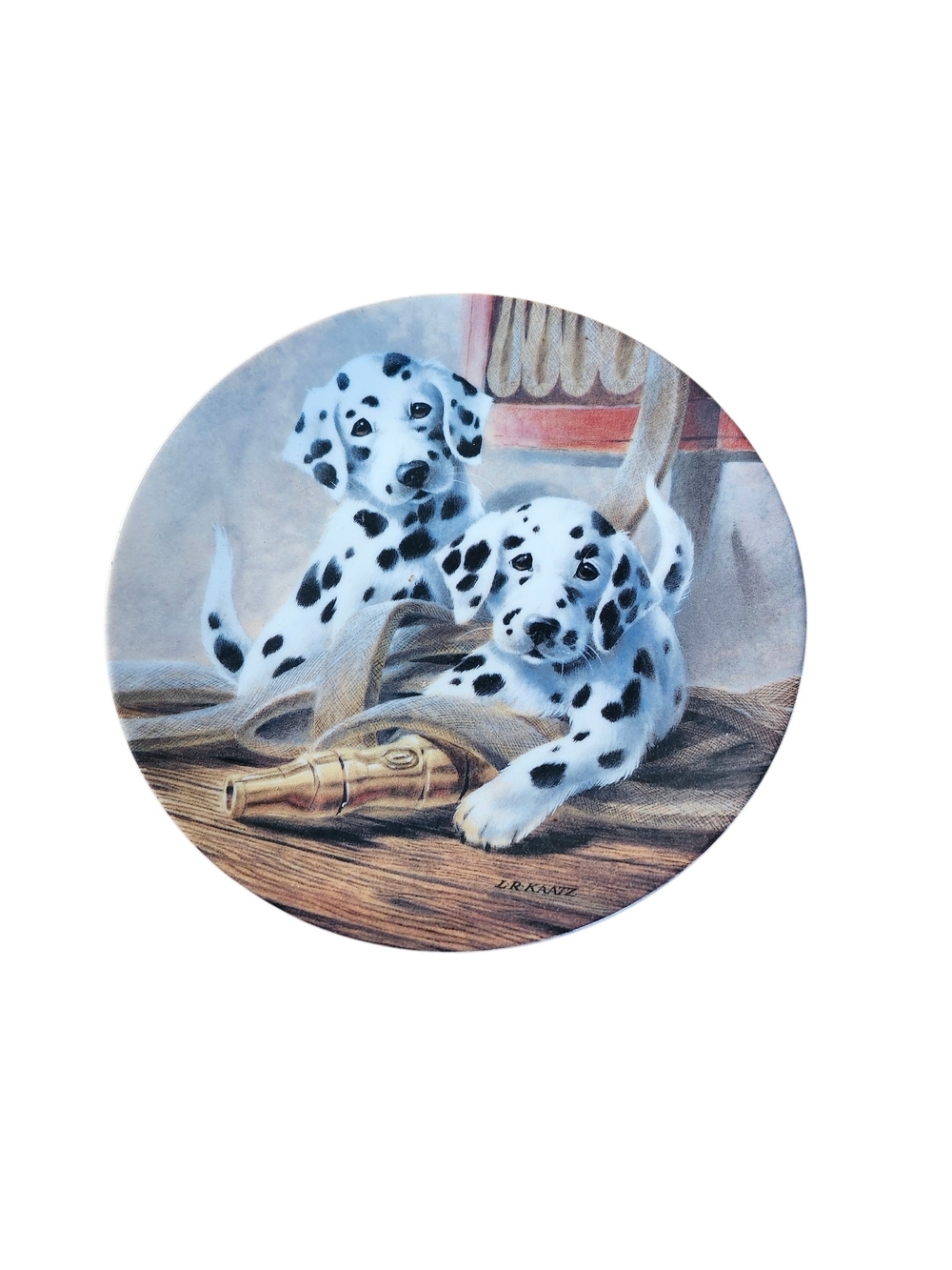 Vintage Knowles We've Been Spotted Dalmatian Puppies Collector Plate Lynn Kaatz